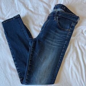 AG Adriano Goldschmied Dark Blue Skinny Jeans The Stevie Ankle